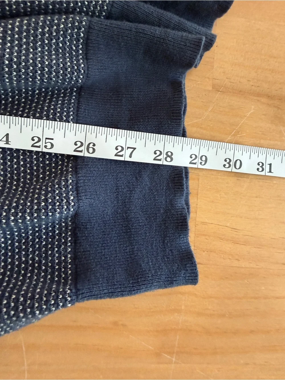 J. Crew Men's XL Blue Striped Knit Sweater 100% Cotton Crewneck Pullover